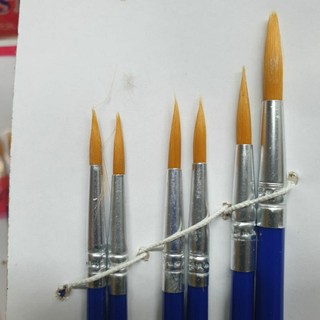 [MUA SỈ GIẢM 10%] [COMBO 2 BỘ] Cọ vẽ bộ (6 cây/bộ), đầu cọ nhọn (03419)