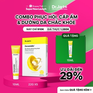 Combo Phục hồi, Cấp ẩm & Dưỡng da chắc khỏe Dr.Jart+ - Kem dưỡng | Mặt nạ cho Hàng rào bảo vệ da khỏe mạnh