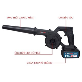 máy thổi hút bụi 2 chức năng BOSHUN bin 10cell