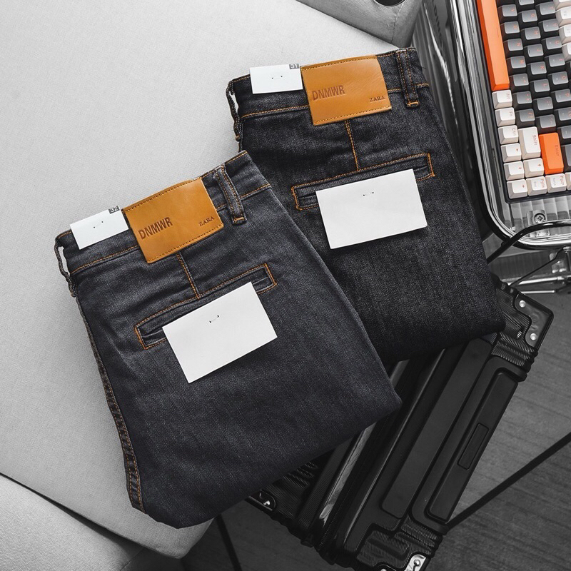 Quần jean nam vnxk slimfit ống ôm túic chéo thời trang