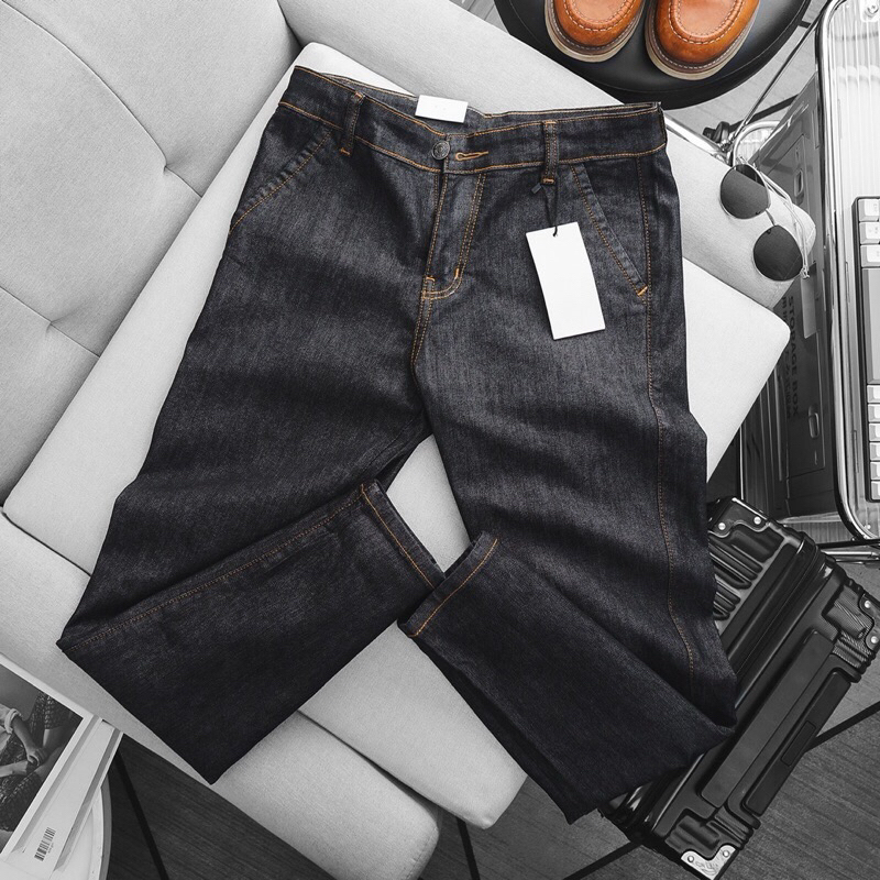 Quần jean nam vnxk slimfit ống ôm túic chéo thời trang