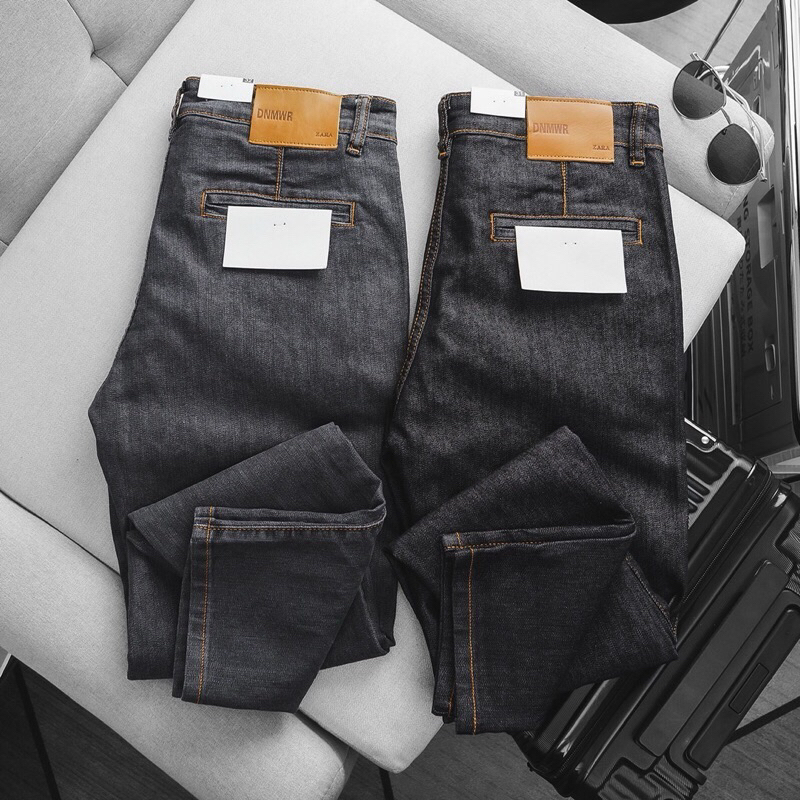 Quần jean nam vnxk slimfit ống ôm túic chéo thời trang
