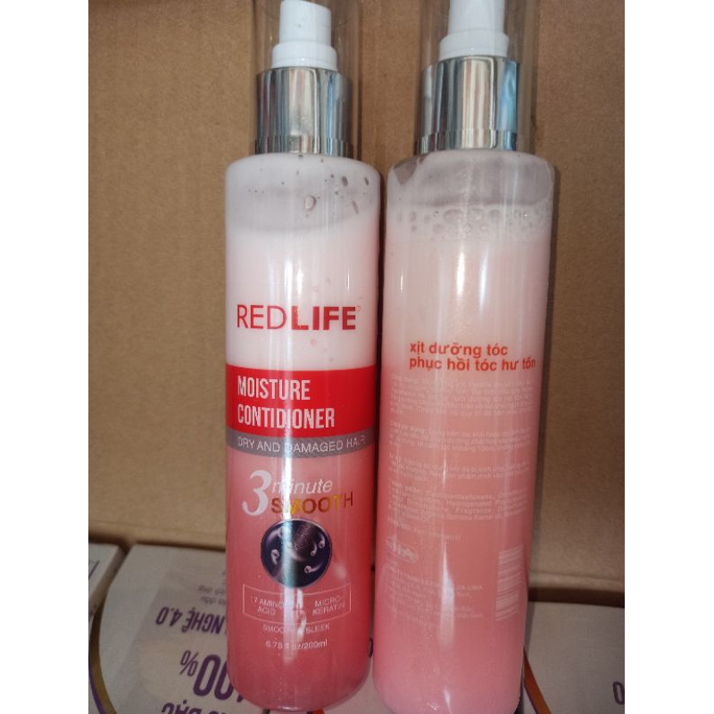 xịt dưỡng tóc REDLIFE chuyên dành phục hồi tóc hư tổn khô xơ chẻ ngọn  hương nước hoa