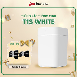 Thùng rác tự động thông minh TOWNEW T1S 15.5L (White)- Tự động hàn túi, thay túi rác - BẢN QUỐC TẾ- BH 12 tháng