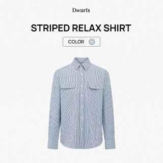 Áo sơ mi dài tay vải seersucker DWARFS Striped Relax Shirt
