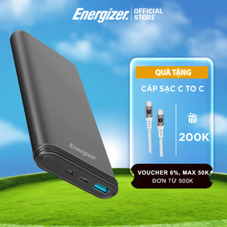 Sạc dự phòng Energizer 10,000mAh  UE10026/UE10042 - Thiết Kế Siêu Gọn Nhẹ - Hàng Chính Hãng, Bảo Hành 2 Năm 1 Đổi 1