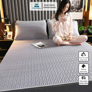 Chiếu điều hòa cao su non tencel latex 2d loại 1 giường đơn 1m2 1m6 1m8 2m2 người lớn cho bé cao cấp - Otama Bedding