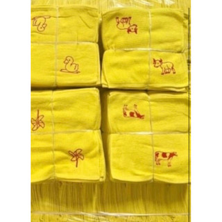 Set 10 khăn mặt vuông ký hiệu trẻ mầm non