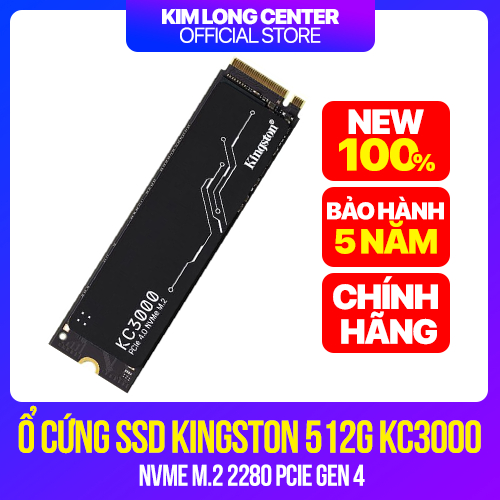 Ổ cứng SSD Kingston 512GB KC3000 NVME M.2 2280 PCIe Gen 4