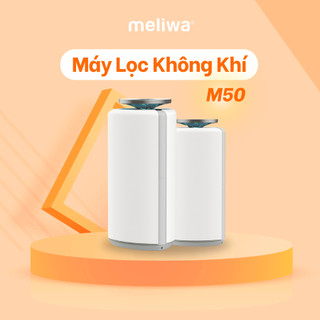 Combo 2 Máy Lọc Không Khí Diệt Khuẩn meliwa  M50 Diện tích lọc 50m2, Tia UVC, Ion Âm, Diệt Khuẩn, BH 12T