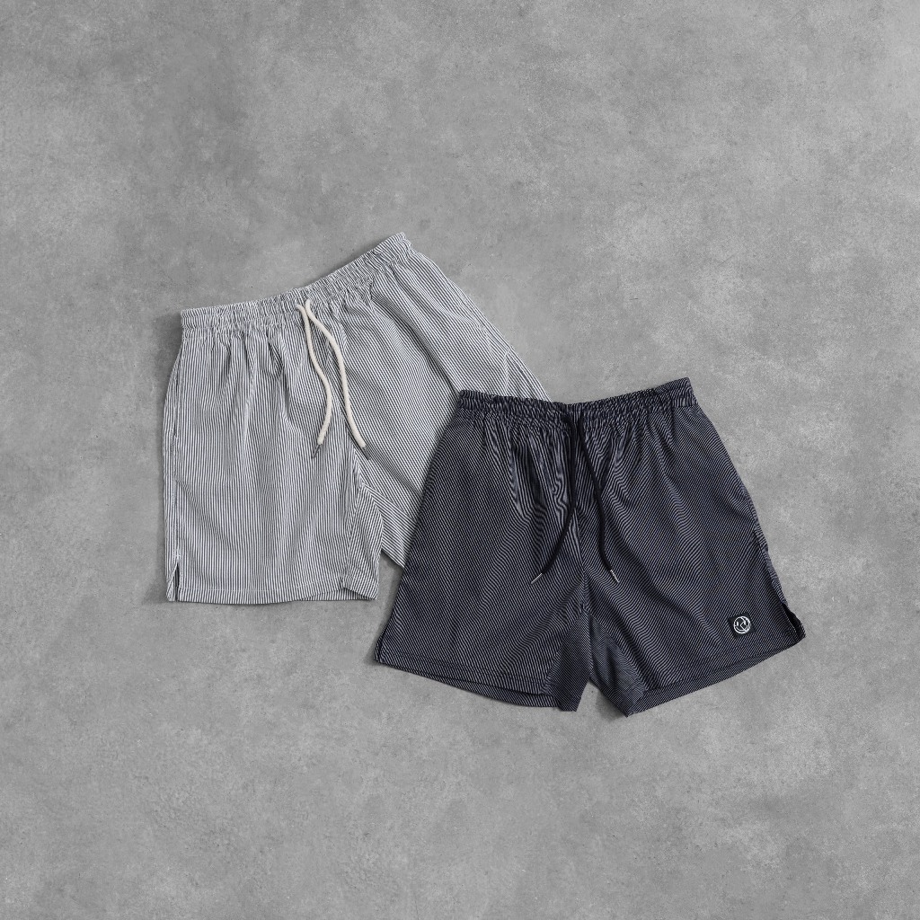 RIPOFFF Striped Basic Shorts (Quần shorts sọc vải kate)