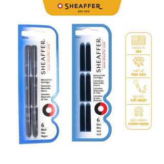 Ổng Mực Bút Máy Sheaffer 93091 93090 Dành Cho Bút Ký Doanh Nhân Cao Cấp VFM Chính Hãng (Vỉ 6 Ống)