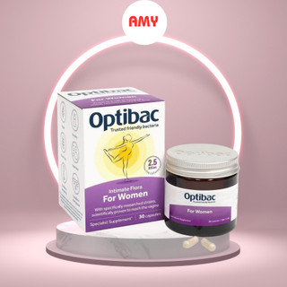 Bác Sĩ Cung Optibac Tím - Men Vi Sinh Phụ Khoa, Chăm Sóc Vùng Kín, Lợi Khuẩn, Tăng Sức Đề Kháng (Hộp 30 viên/90 viên)