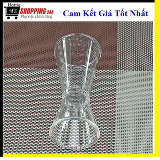 Ly đong định lượng jigger nhựa 2 đầu có chia vạch rõ ràng chuyên dụng cho quầy bar tiện dụng