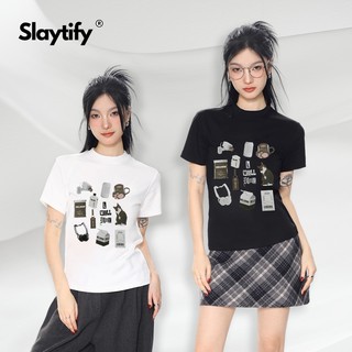 SLAYTIFY Áo BABY TEE thun cotton 2c ôm dáng đứng form thoáng mát cho mùa hè