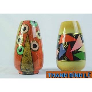 Bình bắp sơn mài Thanh Bình Lê size 25x11 cm