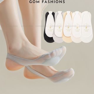 Vớ mang giày cao gót GOMTAT có đệm chống tuột gót, chất liệu cotton êm chân - CAOGOT-SUX-19218-1DOI