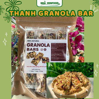 Thanh Granola Bar mix hạt dinh dưỡng giòn ngon túi 500g bổ sung năng lượng, ngũ cốc ăn kiêng Nhà Min Food