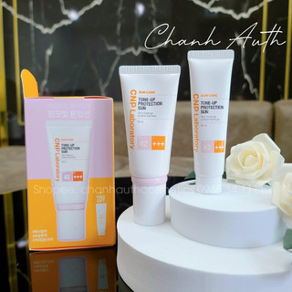 Set kem chống nắng CNP 50ml+31ml nâng tone cho da dầu