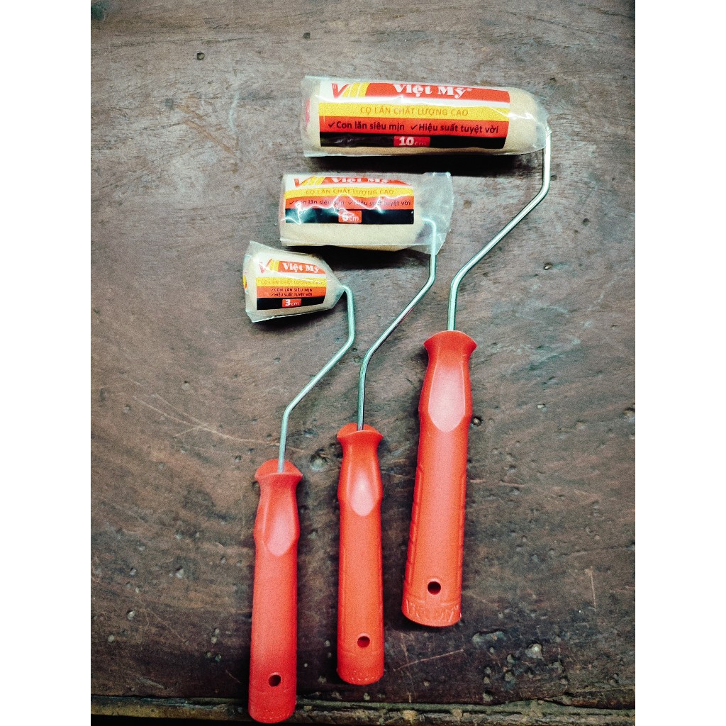 1 - 3 CÂY CỌ LĂN SƠN VIỆT MỸ 3CM - 10CM (CÁN ĐỎ)