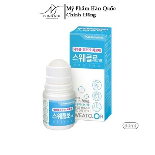 Lăn Khử Mùi Kwangdong Sweatclor Giảm Thâm Vùng Nách, Ngăn Tiết Mồ Hôi cho da 30ml Hàn Quốc