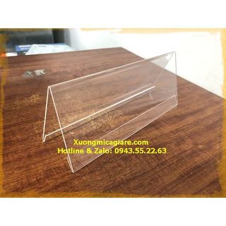 Kệ chức danh mica chữ A 2 mặt, bảng tên chức danh đại biểu giá rẻ