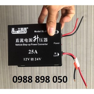 Tăng áp 12v lên 24v 25a- chuyển diện acquy/pin 12vdc lên 24vdc 25a