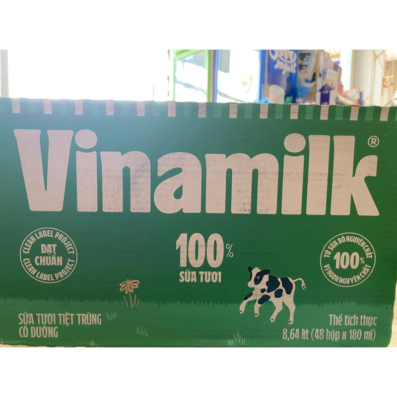Sữa tươi Vinamilk 180m