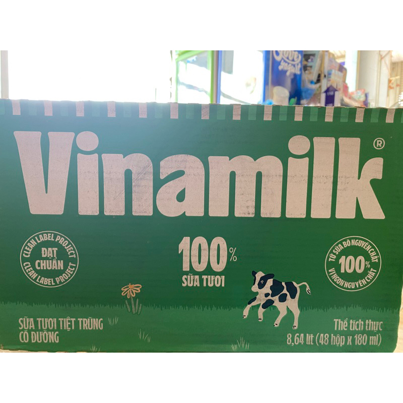 Sữa tươi Vinamilk 180ml