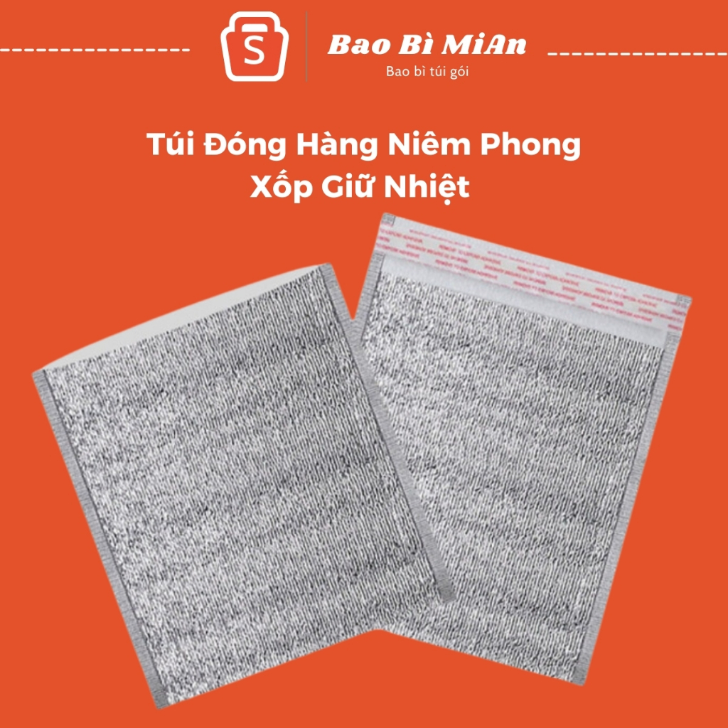 Túi Xốp Bạc Giữ Nhiệt Niêm Phong Túi Tráng Bạc Xốp Bảo Quản Đồ Đông Lạnh, Đồ Nóng, Bảo Quản Thực Phẩm