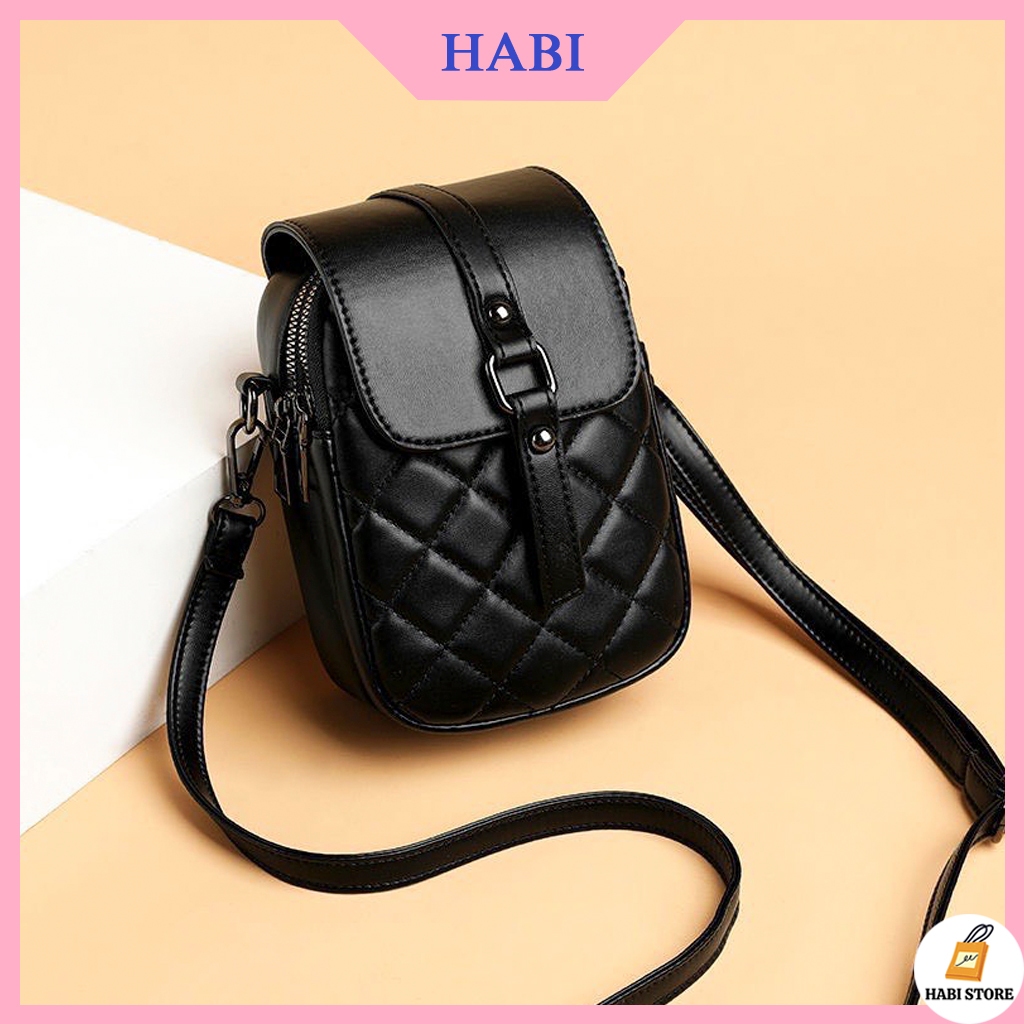 Túi xách đeo chéo đựng điện thoại nhiều ngăn
