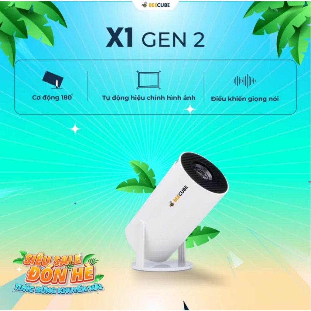 [Tặng Phụ Kiện] Máy Chiếu Mini BeeCube X1 GEN 2 - X2 Max Gen 4 - Độ phân giải 720P - Full HD 1080P - Bảo hành 1 đổi 1