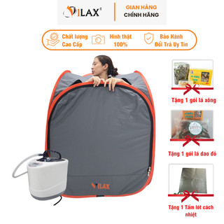 Lều Xông Hơi Chui Đầu Vuông Cao Cấp Vilax Kèm Nồi Xông Hơi Điện 2 Lít