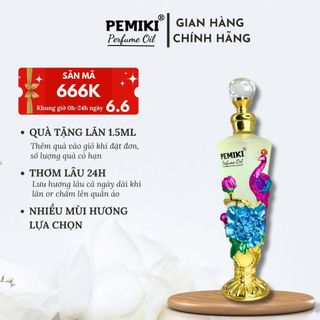 Tinh dầu nước hoa dubai nước hoa nữ PEMIKI chân cao tím 35ml chính hãng thơm lâu - Pemiki Store