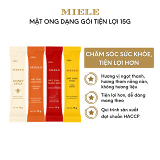 Gói stick mật ong dạng gói tiện lợi miele 15g