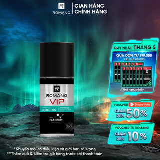 Lăn khử mùi nước hoa cao cấp Romano VIP Impress 50ml