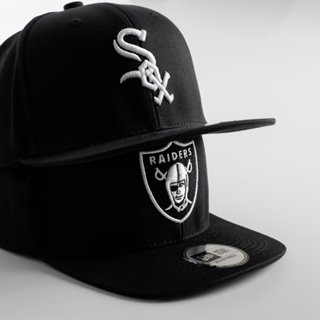 Mũ Lưỡi Trai, Nón Kết, Snapback Bít Đuôi M.L.B Raiders Jr NFL Training Mesh Black 9fifty