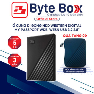 Ổ cứng di động HDD Western Digital My Passport WDB-WESN USB 3.2 2.5" 1TB / 2TB / 4TB / 5TB 10Gbps Bảo hành 3 năm