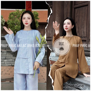 Quần Áo Phật tử - bộ vạt hò truyền thống áo lam pháp phục đi chùa nam nữ , thiền, khoá tu