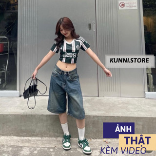 BAGGY JEANS SHORT - Quần đùi ống rộng usisex dành cho nam và nữ KN07