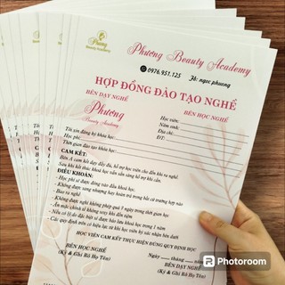 10 tờ hop dong dao tao nghe , in hoàn thiện nội dung