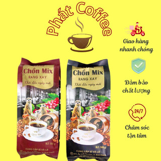 1kg cà phê pha phin thơm đậm béo chồn mix buôn mê thuộc truyền thống chồn túi Đen & Nâu .