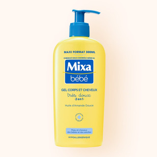 Sữa tắm gội trẻ em MIXA Bébé 2in1 chăm sóc cơ thể cho bé từ trẻ sơ sinh