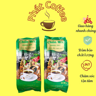 500g Cà phê pha phin thơm đậm béo buôn mê thuộc CHỒN MIX túi xanh