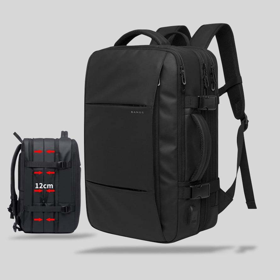 Balo laptop du lịch đa năng, có ngăn ẩn mở rộng lên 47 lít – 17 inch – BANGE 1908