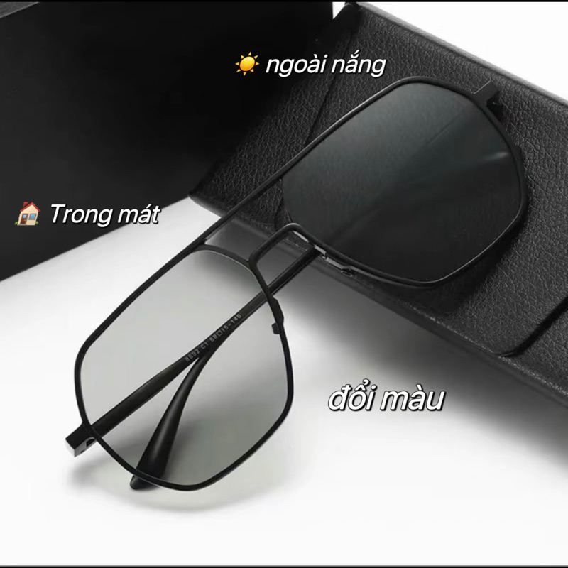 MẮT KÍNH NAM ĐỔI MÀU ĐI NGÀY VÀ ĐÊM CỔ ĐIỂN CHỐNG UV