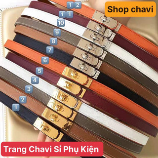 Dây lưng thắt lưng khoá H.M sang chảnh có điều chỉnh kích cỡ xịn sỉ toàn quốc