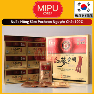 Nước hồng sâm pocheon nguyên chất 100% hàn quốc hộp 30 gói x 80ml