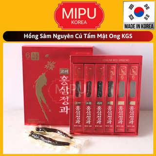 (Date 12/2025) Sâm Củ Tẩm Mật Ong Cao Cấp KGS Hàn Quốc 300g (50g x 6củ)