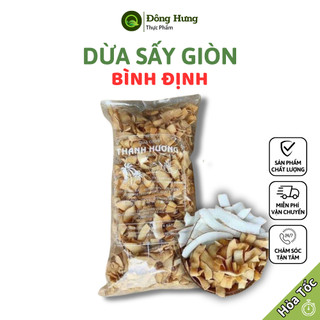 Dừa sấy giòn - dừa sấy khô bình định - túi 500g